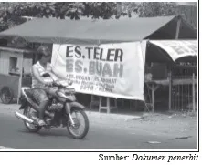 Ide untuk membuka warung es buah di depan sebuah kantor merupakan contoh kegiatan calon wirausaha.