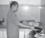 Kegiatan ibu rumah tangga seperti memasak untuk keluarga tidak masuk dalam perhitungan pendapatan nasional.