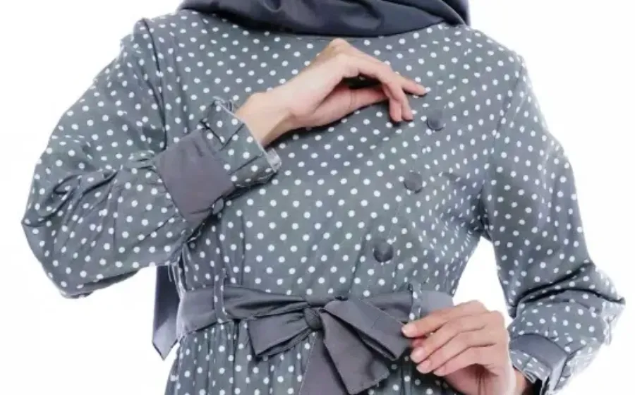 Inspirasi Outfit Hijab Polkadot